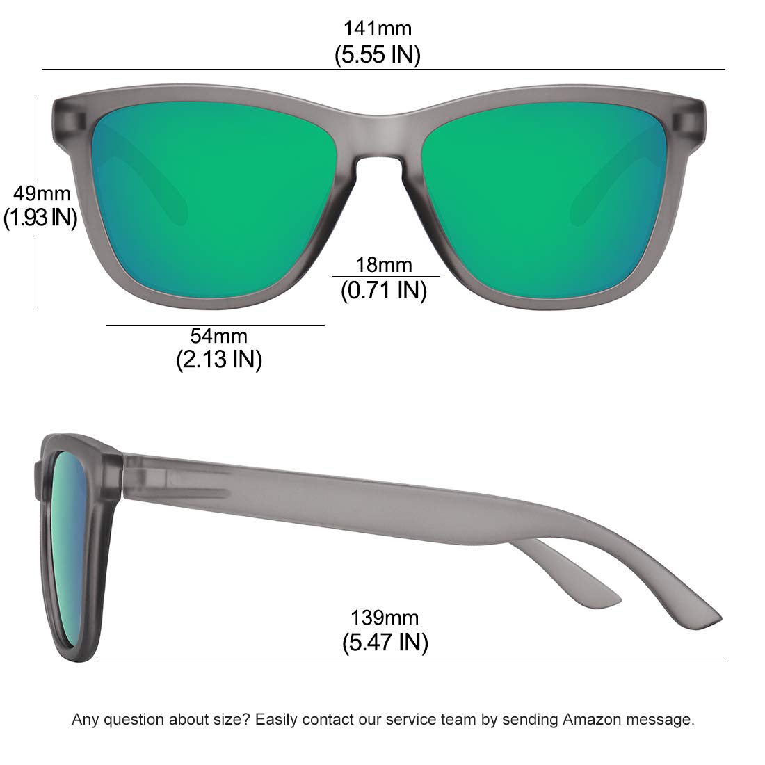 MEETSUN Polarized Sunglasses-Classic Retro Designer Style