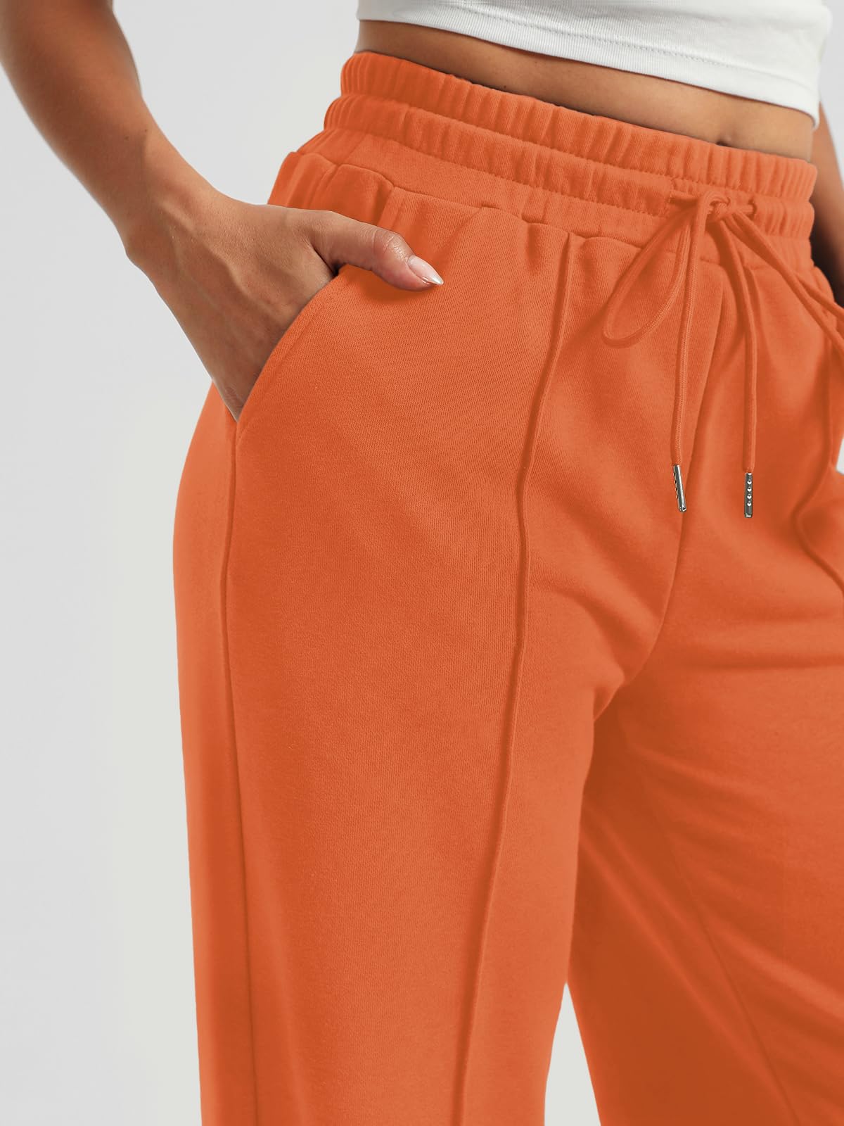 AUTOMET Women's Wide Leg Sweatpants, High Waisted Baggy Pants
