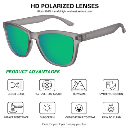 MEETSUN Polarized Sunglasses-Classic Retro Designer Style