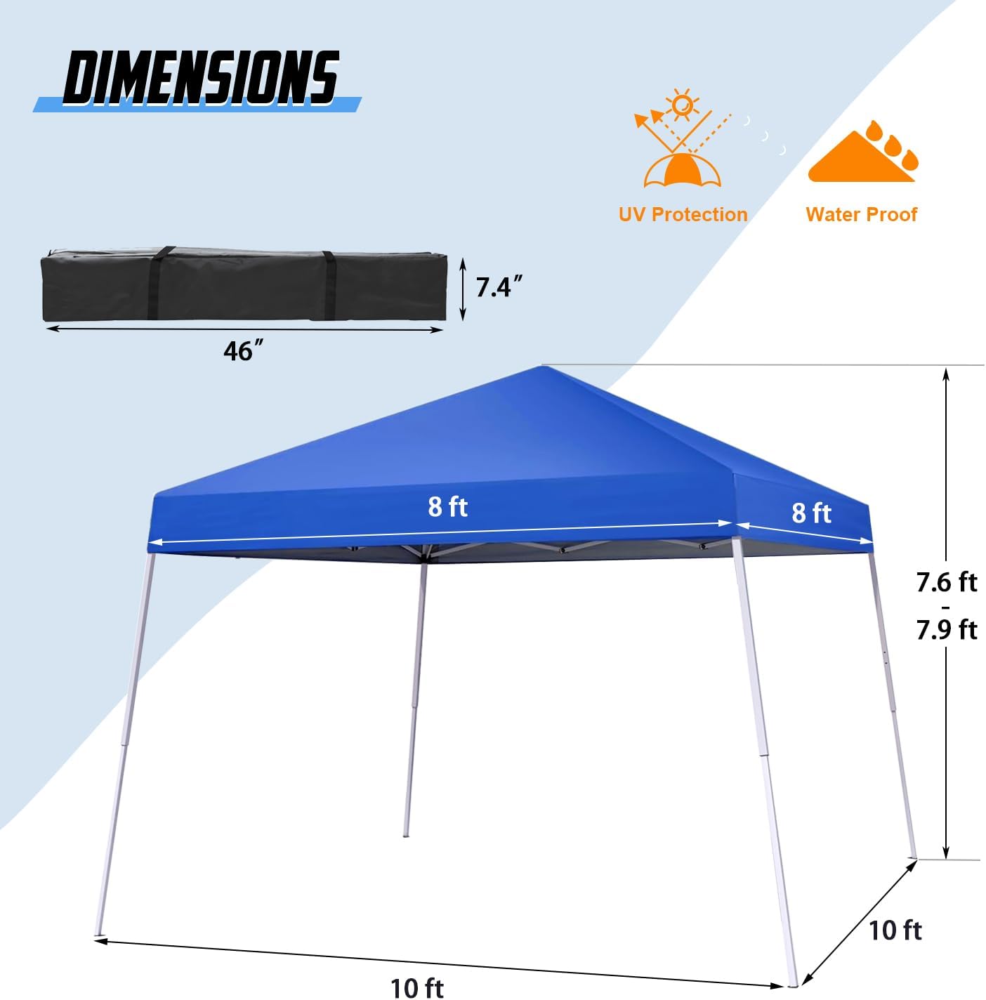 10X10 FT Pop Up Canopy Instant Tent