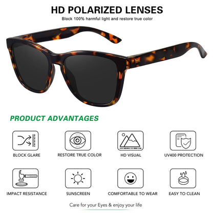 MEETSUN Polarized Sunglasses-Classic Retro Designer Style