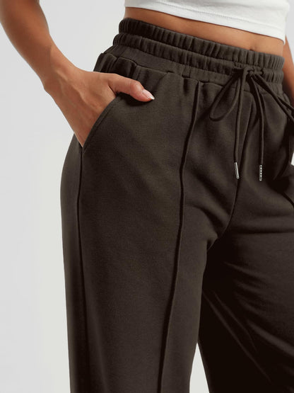 AUTOMET Women's Wide Leg Sweatpants, High Waisted Baggy Pants