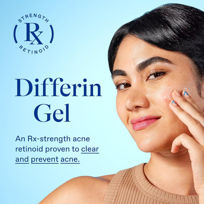 Differin Acne Treatment Gel, 45g Tube, Pack of 2 (Packaging May Vary)