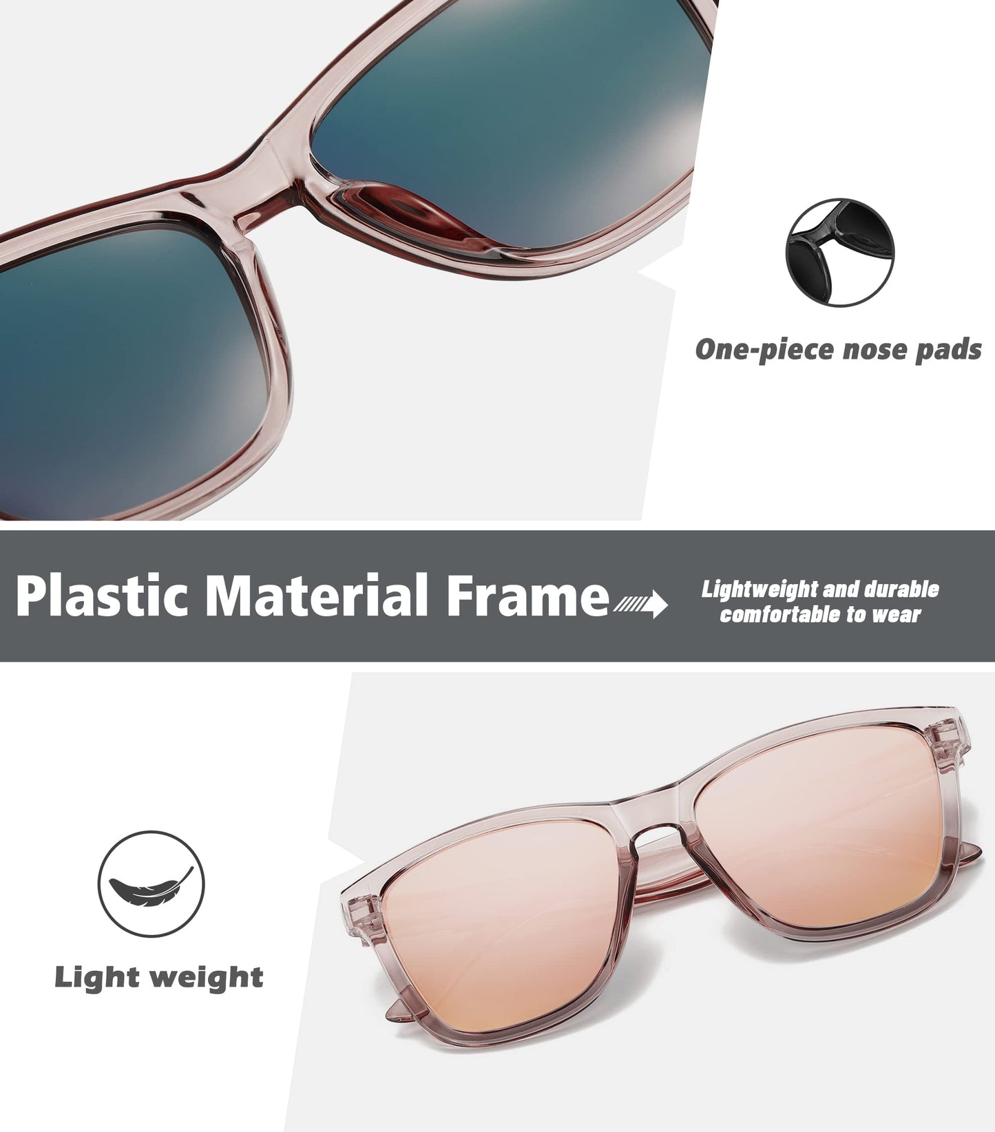 MEETSUN Polarized Sunglasses-Classic Retro Designer Style