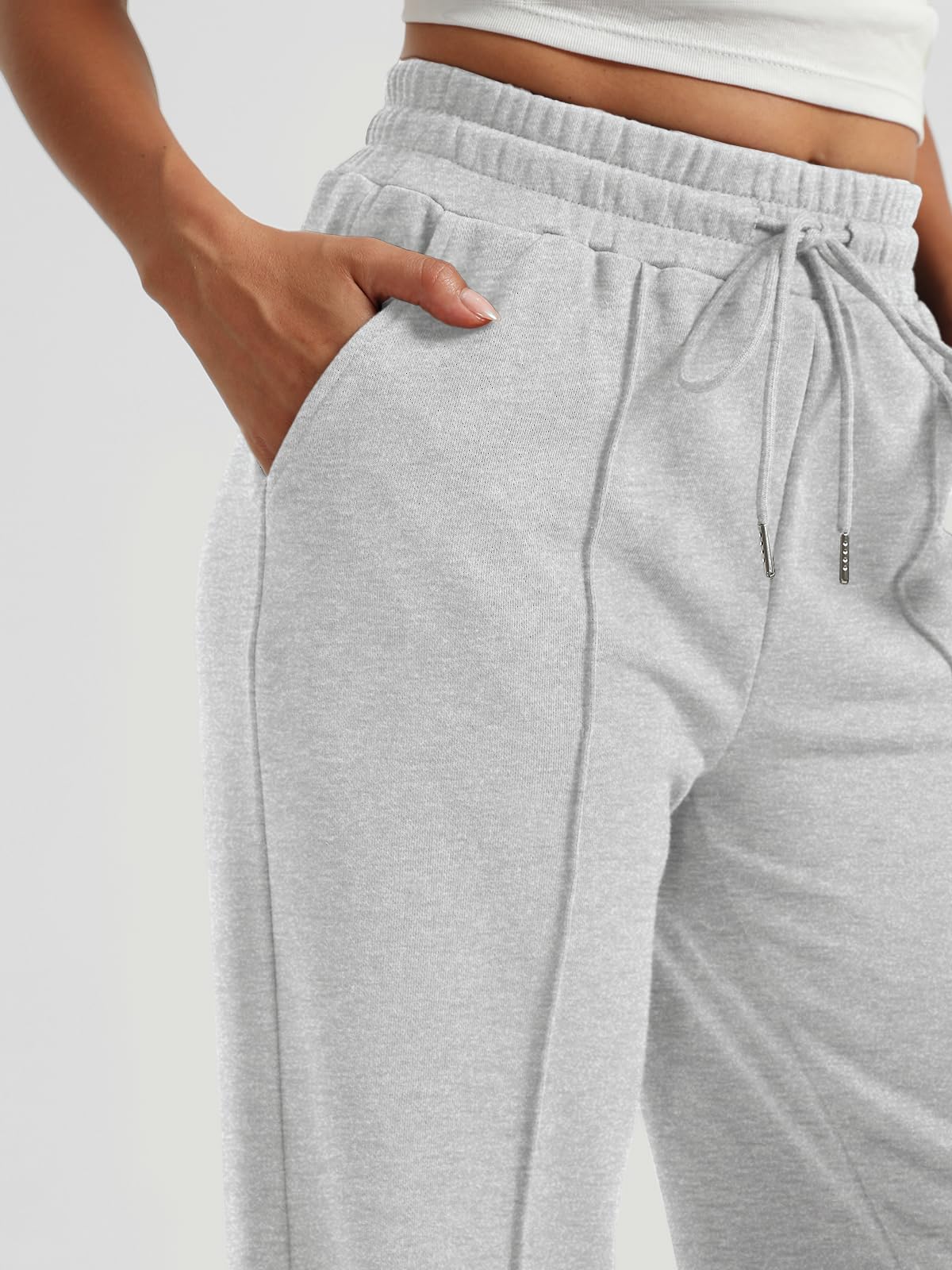 AUTOMET Women's Wide Leg Sweatpants, High Waisted Baggy Pants