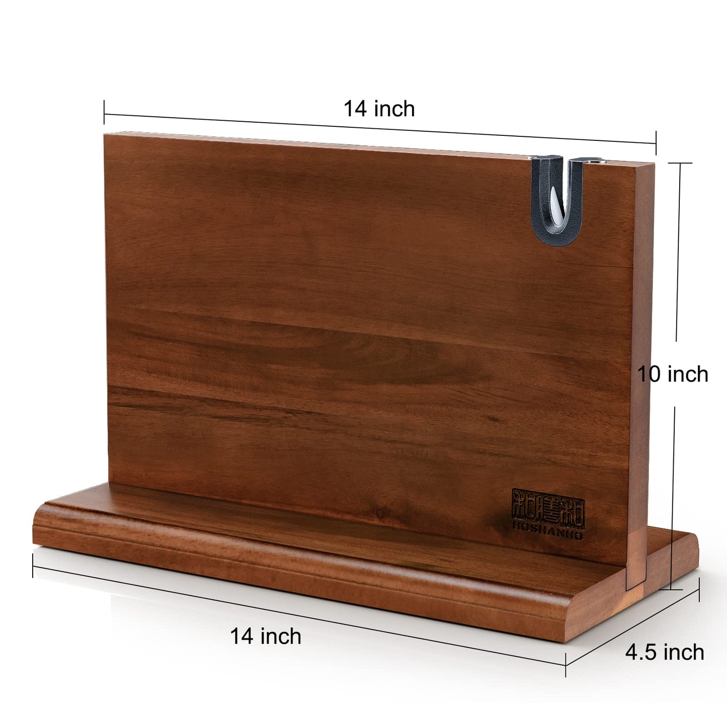 Magnetic Knife Block 14 x 10 Inches, Double Sided Magnetic Knife Holder Rack for Kitchen Counter