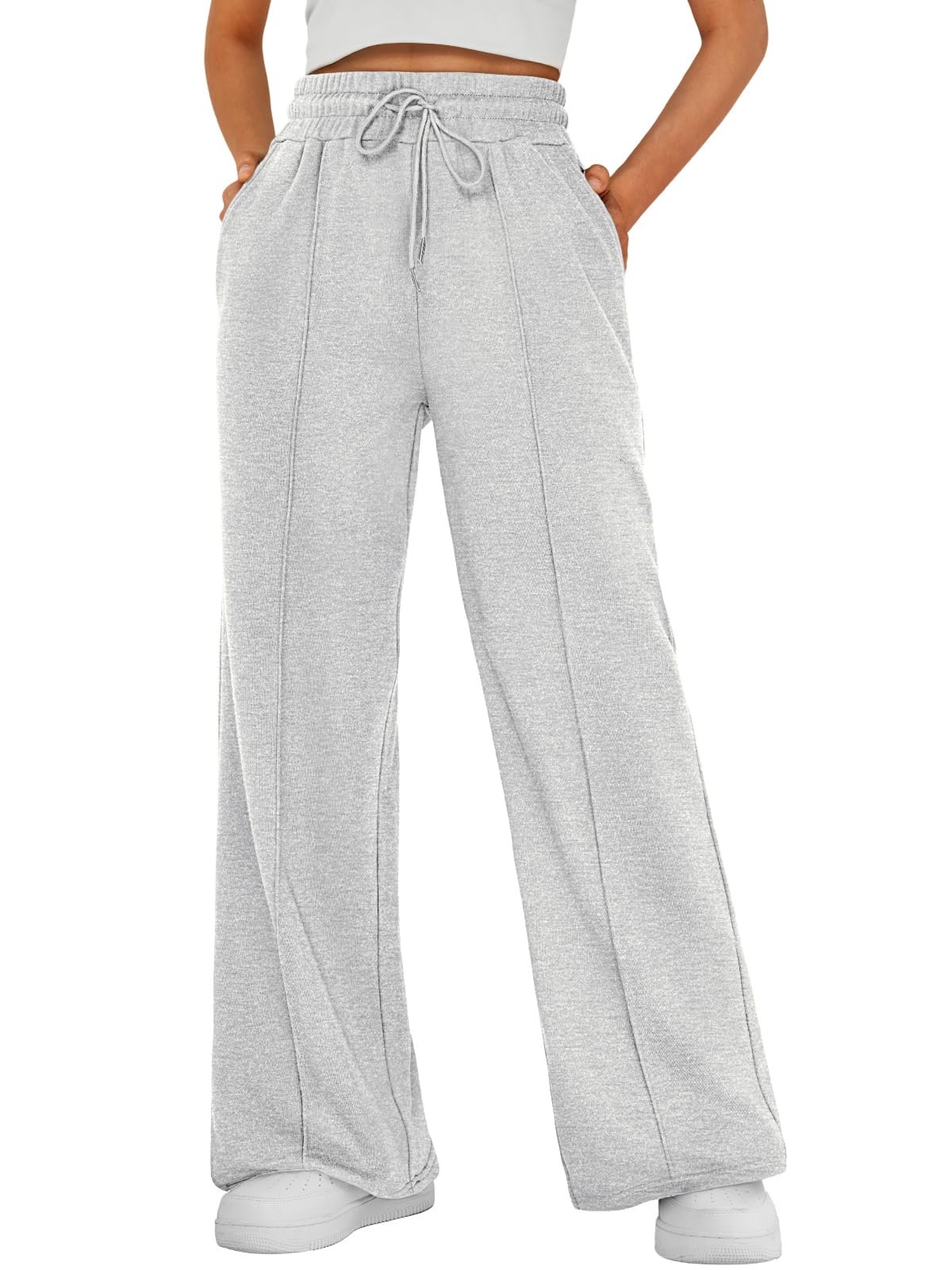 AUTOMET Women's Wide Leg Sweatpants, High Waisted Baggy Pants