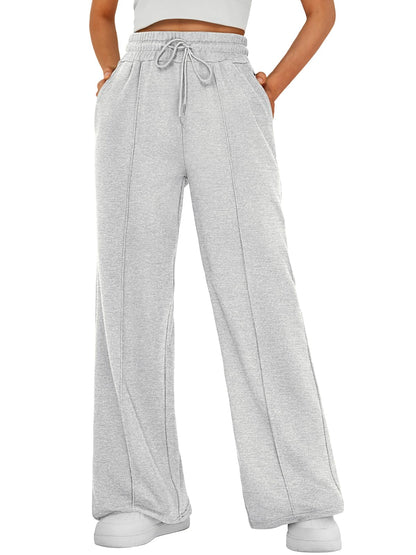 AUTOMET Women's Wide Leg Sweatpants, High Waisted Baggy Pants