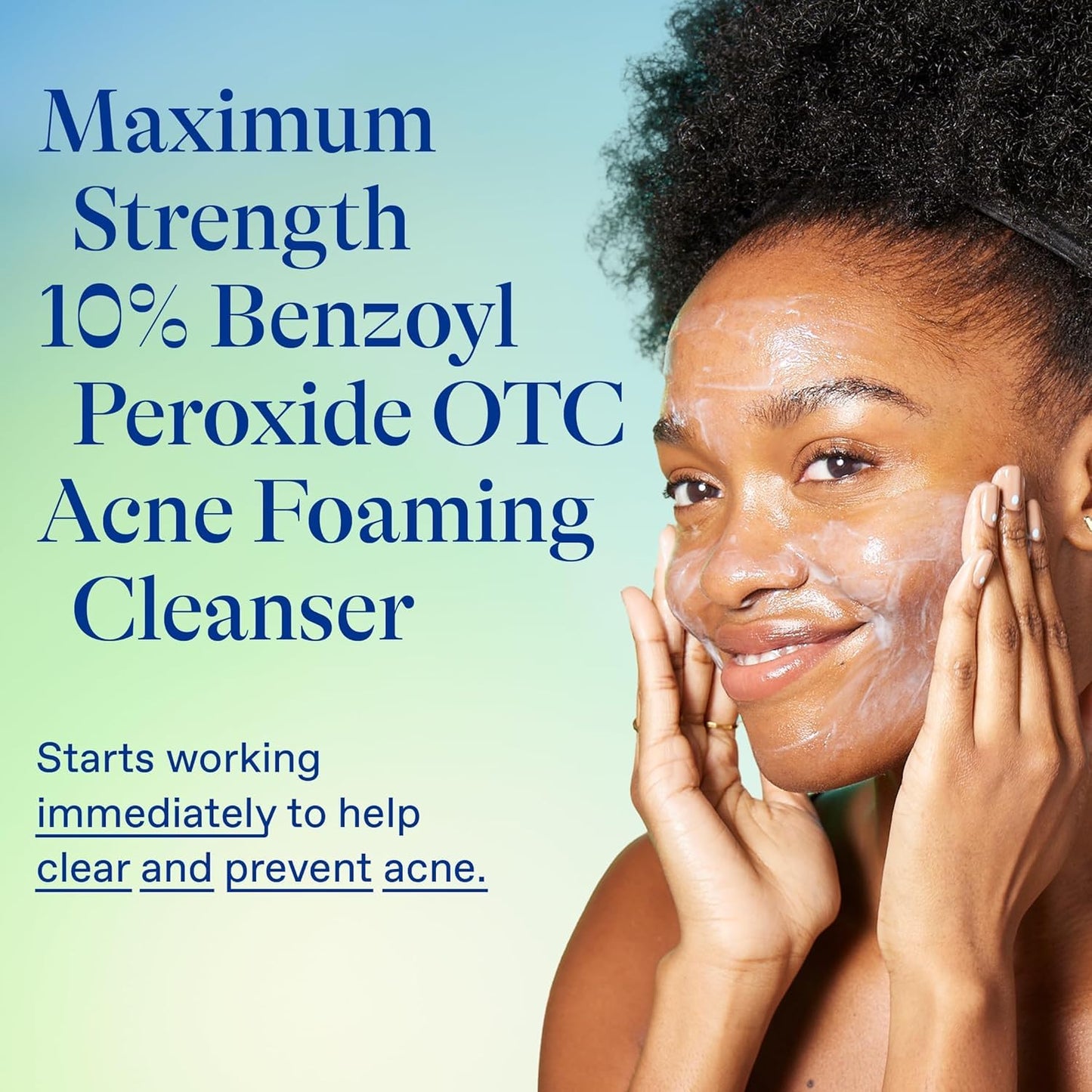 Differin Acne Face Wash with 10% Benzoyl Peroxide, 5 oz.