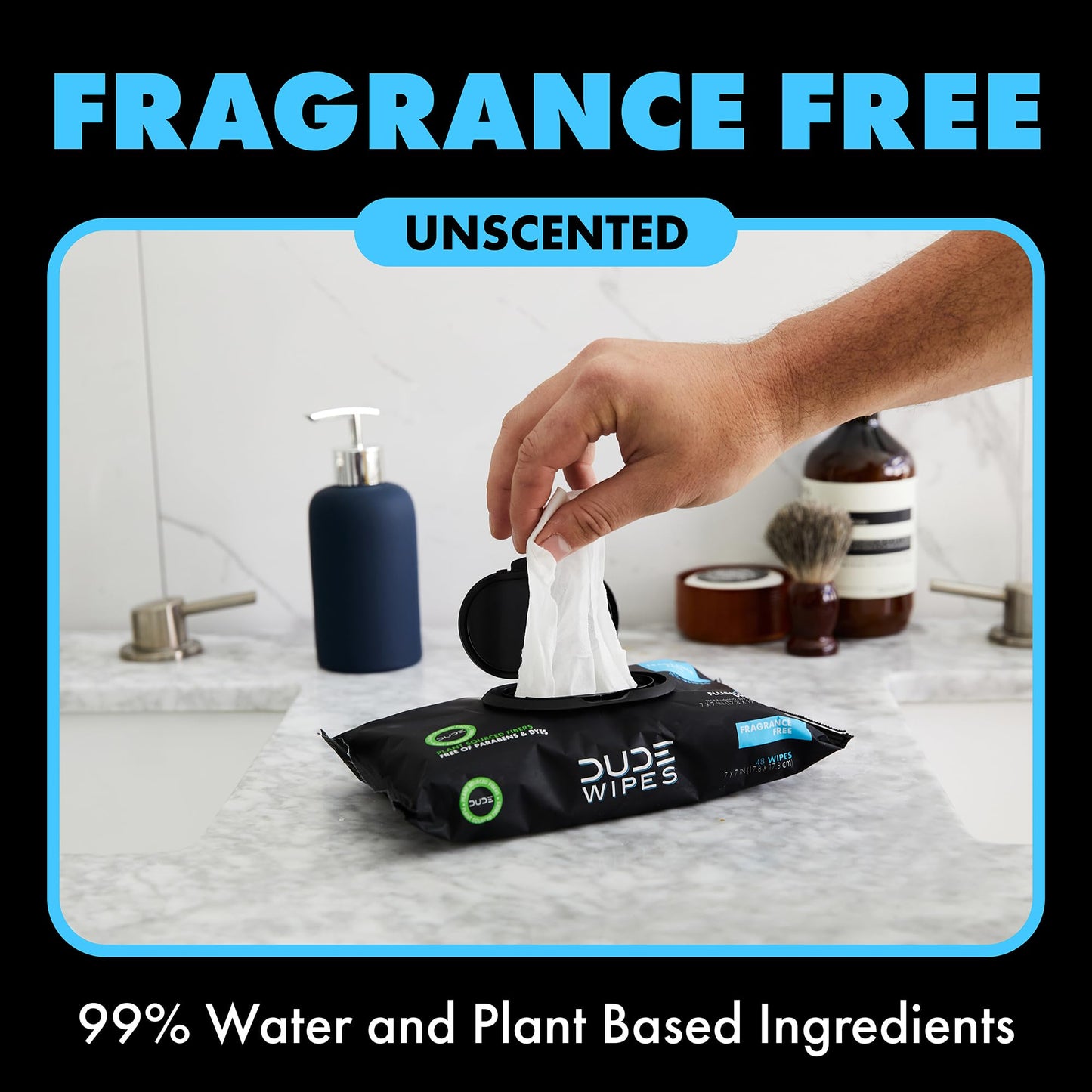 DUDE Wipes - Flushable Wipes Travel Pack - 6 Pack, 108 Wipes