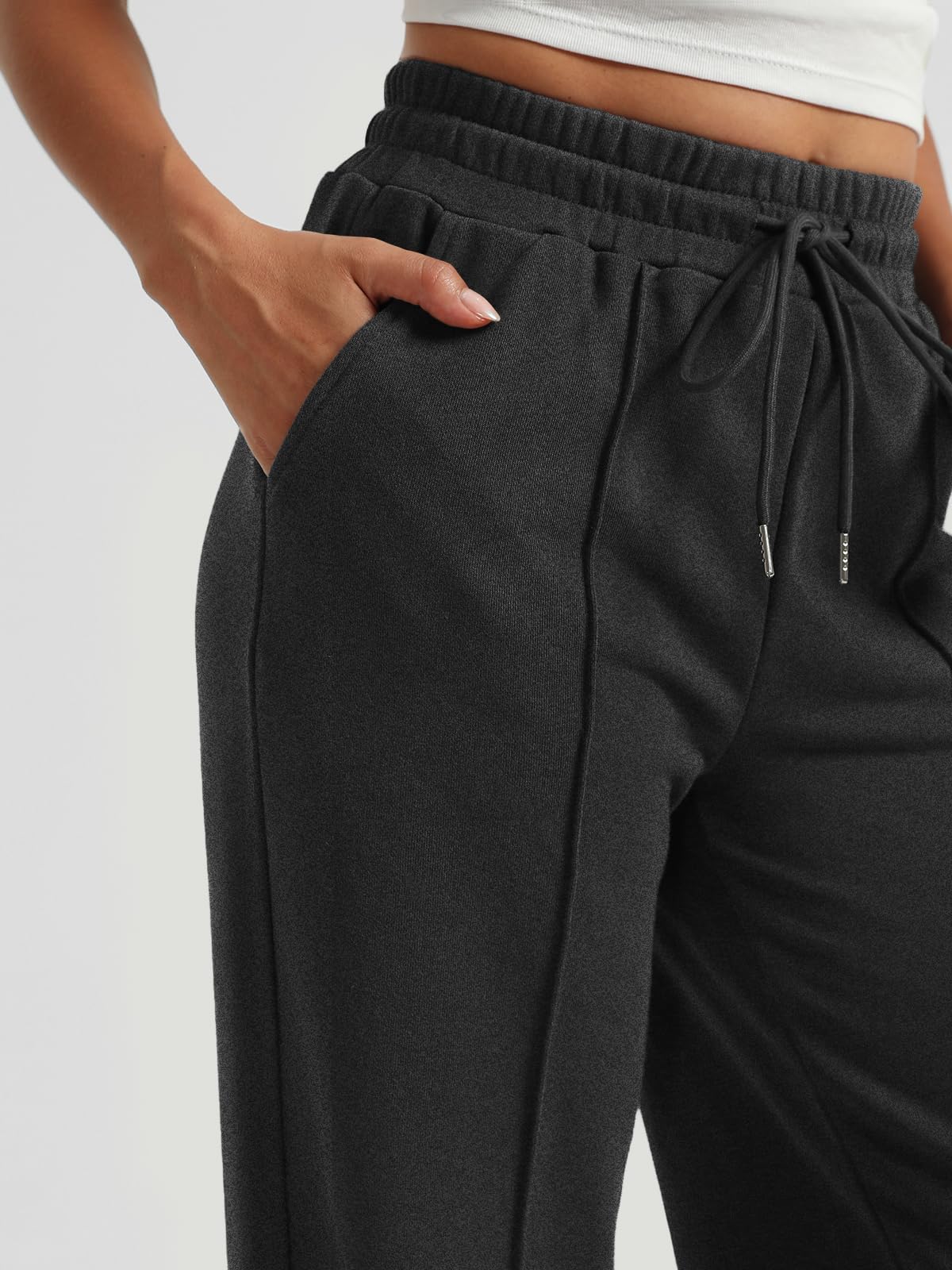 AUTOMET Women's Wide Leg Sweatpants, High Waisted Baggy Pants