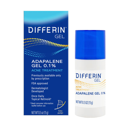 Differin Acne Treatment Gel, 45g Tube, Pack of 2 (Packaging May Vary)