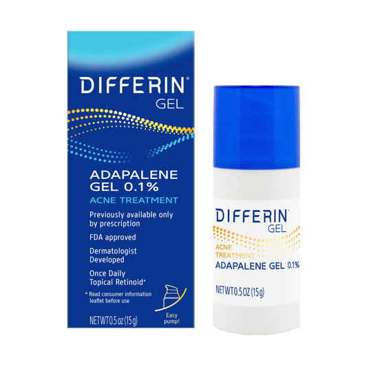 Differin Acne Treatment Gel, 45g Tube, Pack of 2 (Packaging May Vary)