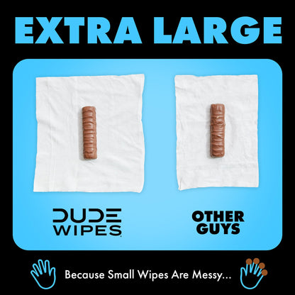 DUDE Wipes - Flushable Wipes Travel Pack - 6 Pack, 108 Wipes