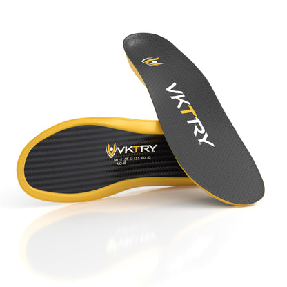 VKTRY Gold Carbon Fiber Performance Insoles –Customized Inserts