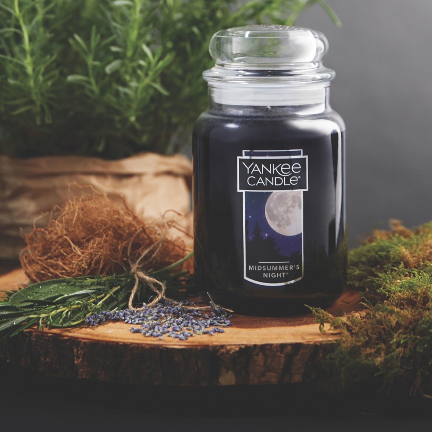 Yankee Candle MidSummer's Night Scented -22oz with Over 110 Hours of Burn Time
