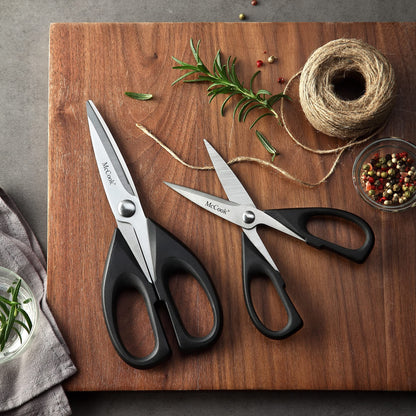 McCook® Knife Sets, German Stainless Steel Kitchen Knife Block Sets with Built-in Sharpener